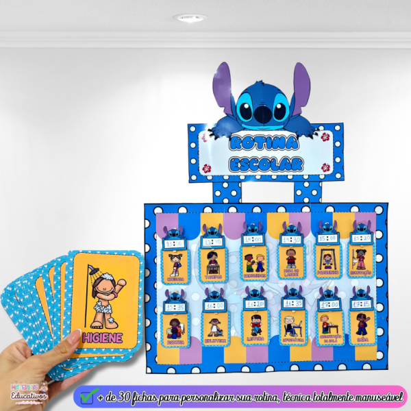 ROTINA ESCOLAR STITCH