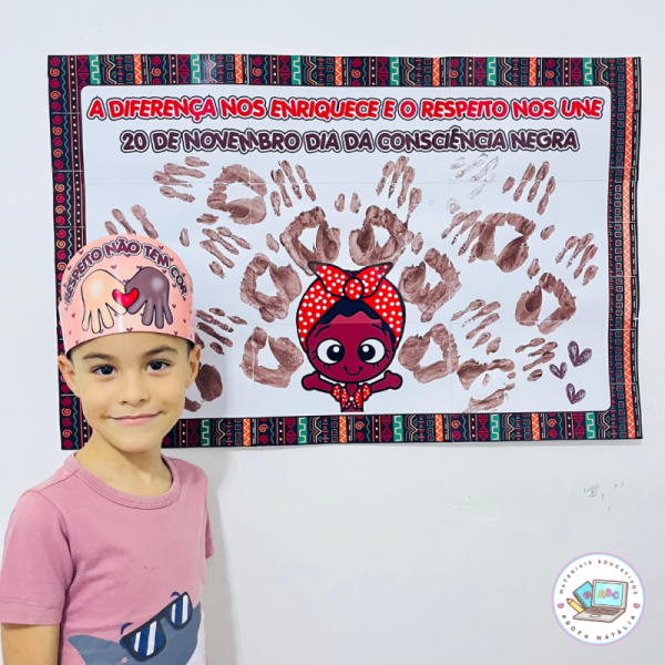 MURAL MÃOZINHAS CONSCIÊNCIA NEGRA