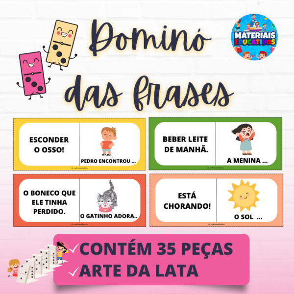 DOMINÓ DAS FRASES