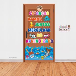 PAINEL VOLTA ÀS AULAS-FUNDO DO MAR