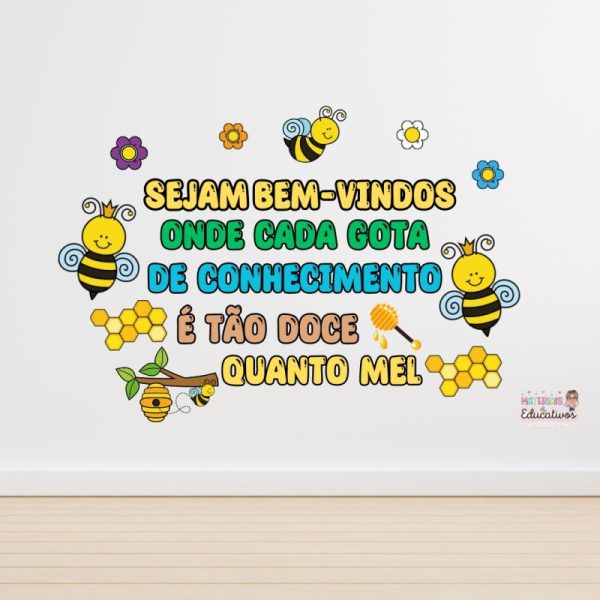 PAINEL BEM-VINDOS-ABELHINHA - Imagem 2