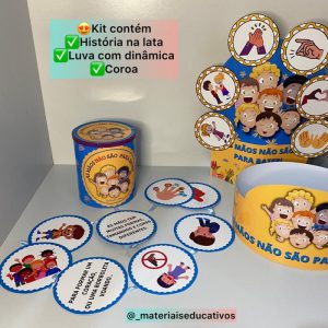 AS MÃOS NÃO SÃO PARA BATER- KIT