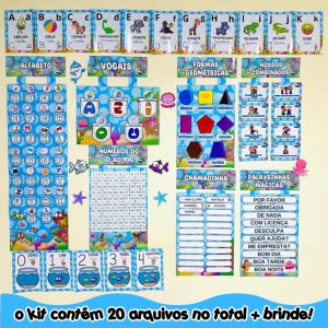 KIT SALA-FUNDO DO MAR