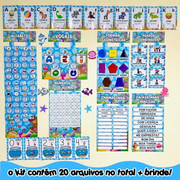 KIT SALA-FUNDO DO MAR