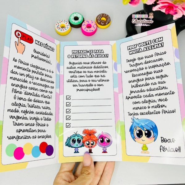 FOLDER FÉRIAS PARA PROFESSORES "DIVERTIDA MENTE"
