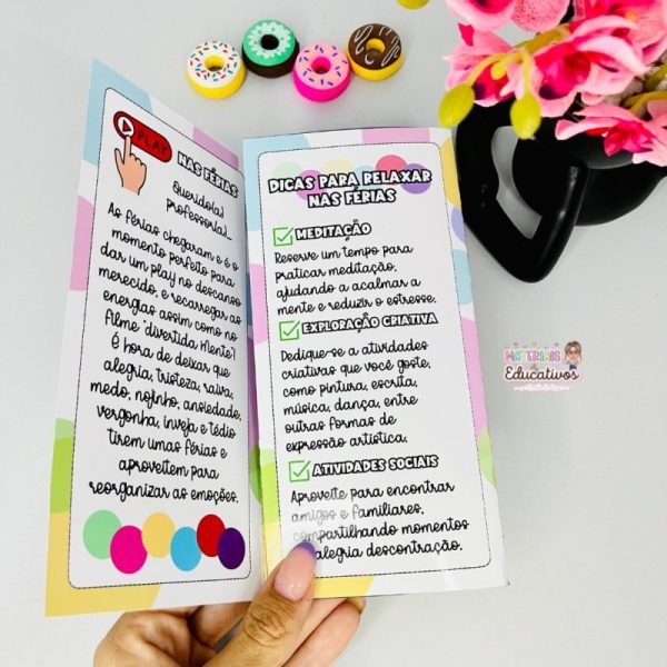 FOLDER FÉRIAS PARA PROFESSORES "DIVERTIDA MENTE" - Imagem 3