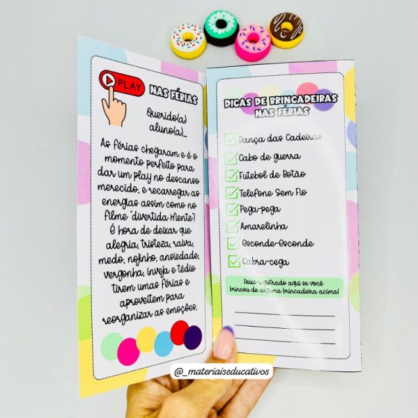 FOLDER FÉRIAS CRIANÇAS "DIVERTIDA MENTE" - Imagem 3