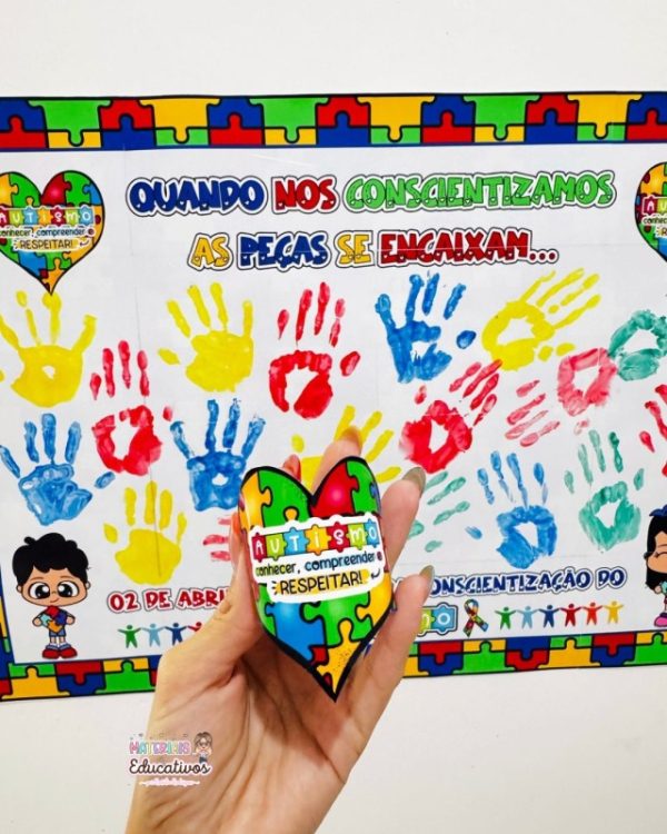 MURAL AUTISMO+COROA+BRACELETE - Imagem 4