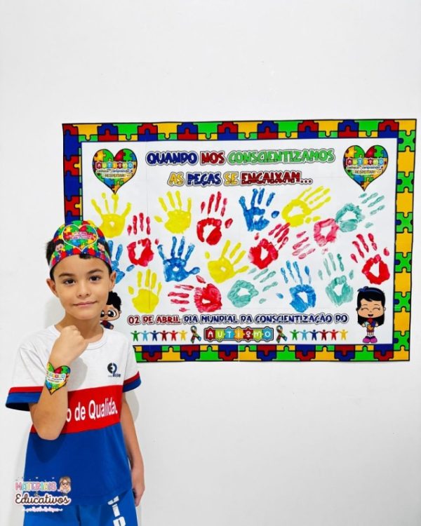 MURAL AUTISMO+COROA+BRACELETE - Imagem 2