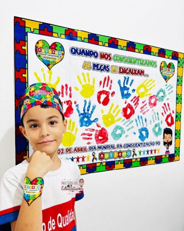 MURAL AUTISMO+COROA+BRACELETE