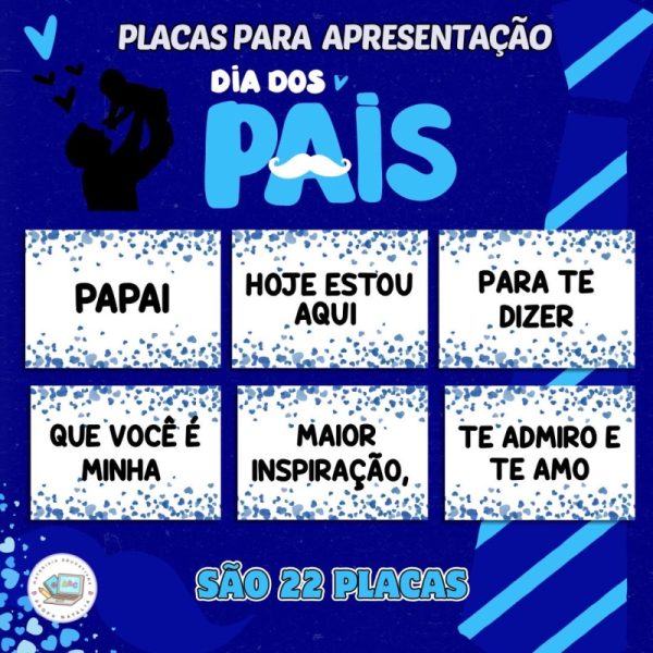 Plaquinha Dia dos Pais - Edição Especial