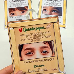 Cartão “Do Meu Olhar ao Teu Coração, Te Amo Papai”