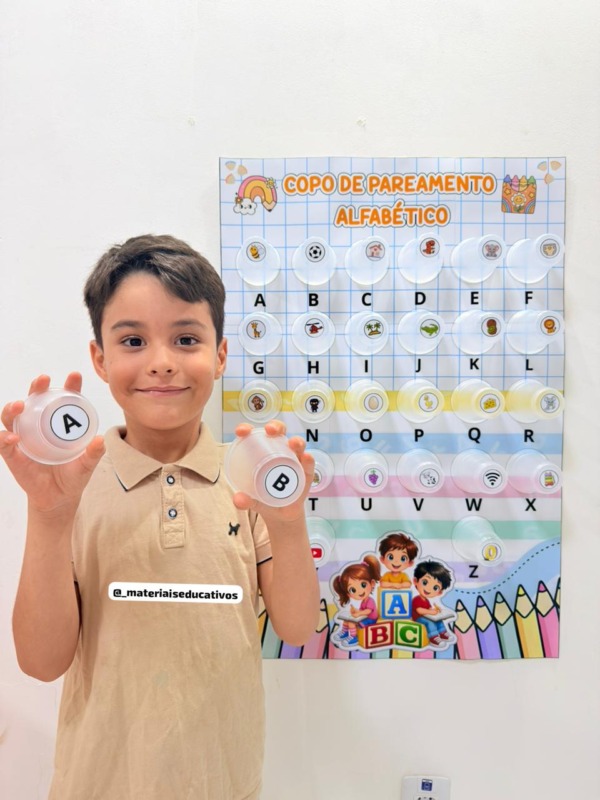 Copo de Pareamento Alfabético