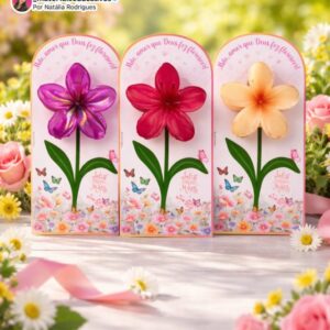 TAG PRESILHA FLOR DIA DAS MÃES