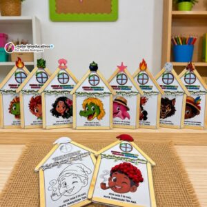 Atividade Folclore Educação Infantil | Casinha Interativa para Imprimir