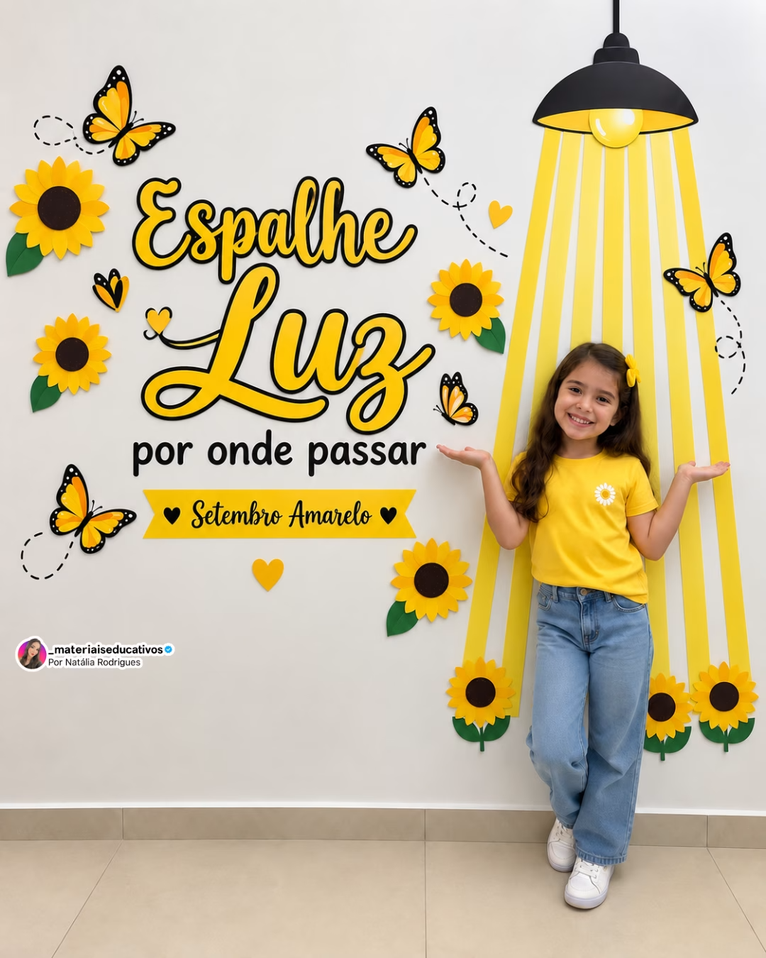 Painel Espalhe Luz – Setembro Amarelo para Imprimir